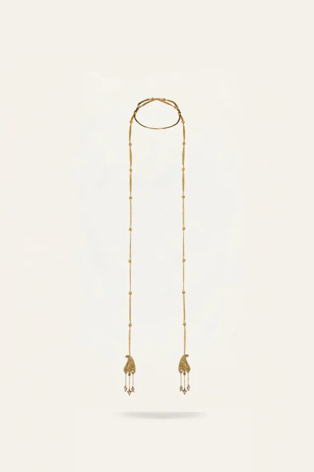 Johanna Ortiz Andean Swing Necklace collana ottone oro