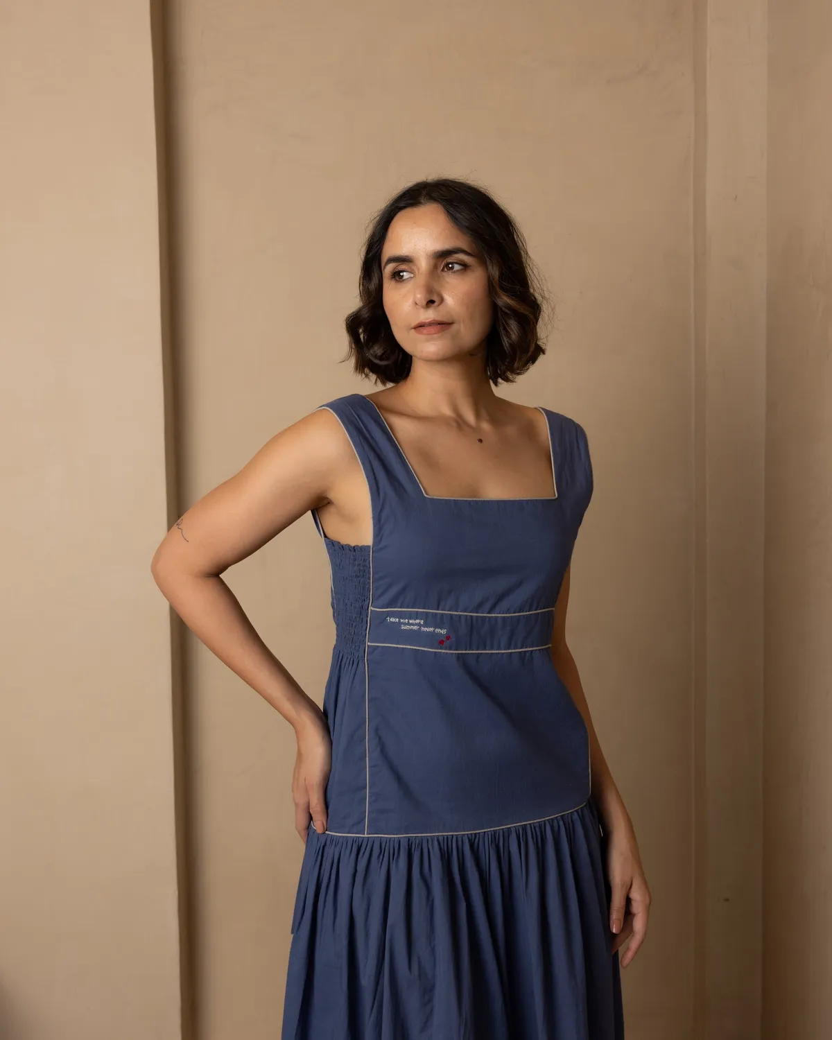 Our Dve Nautica Serene vestito blu cotone