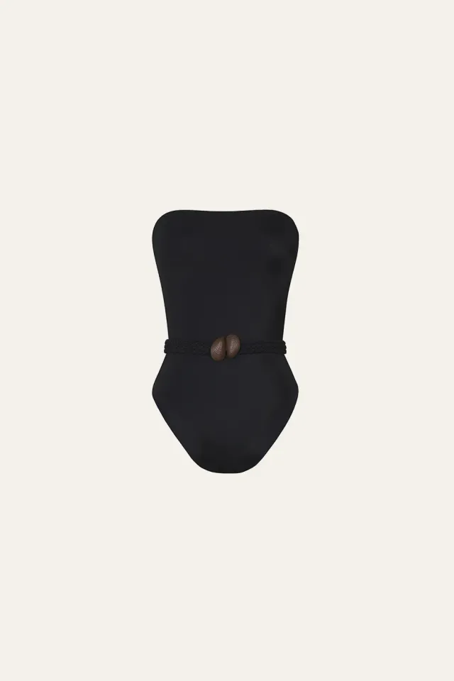 Johanna Ortiz The Classic One Piece costume intero nero senza spalline