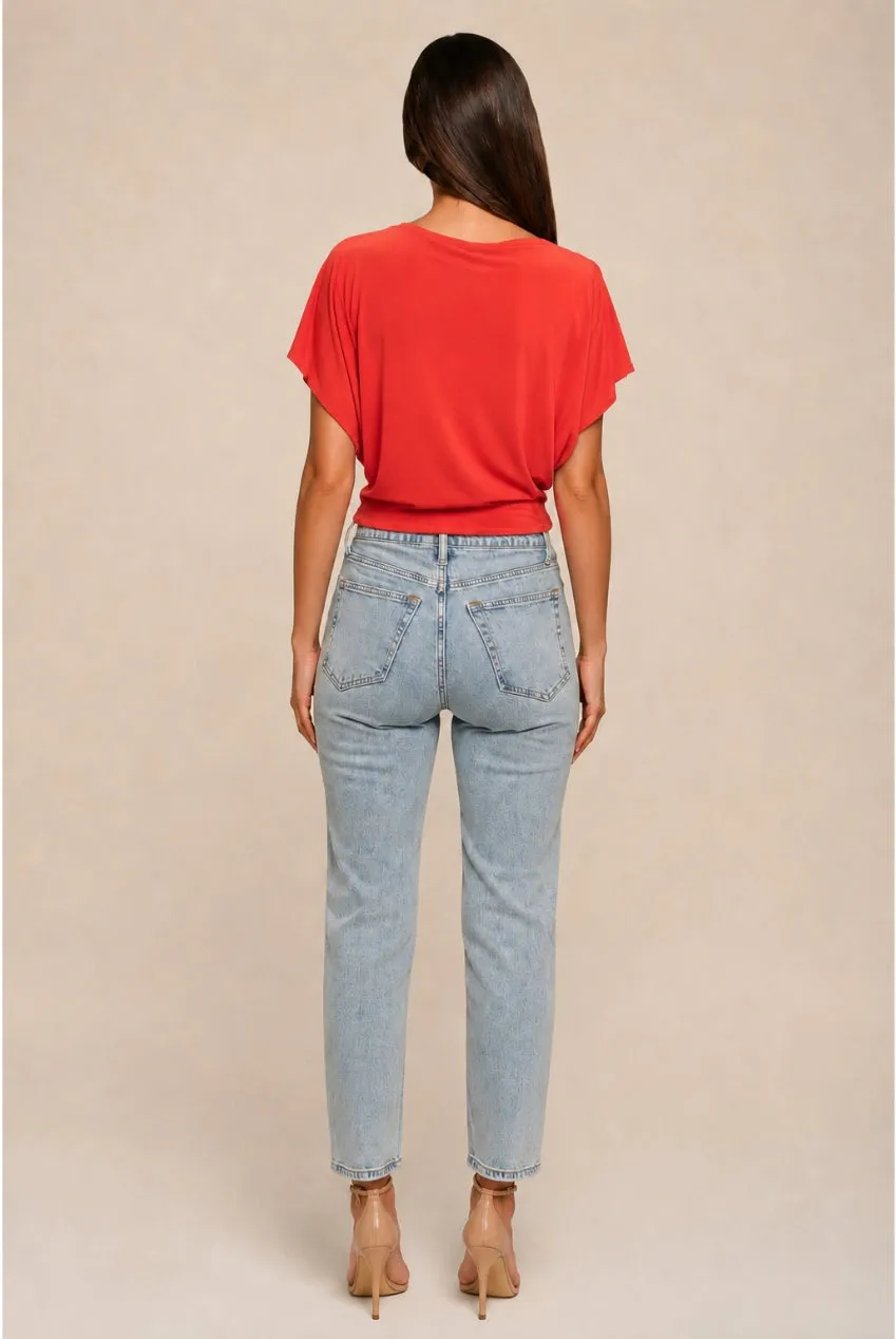 Honor Gold Finley Top Batwing Arancione