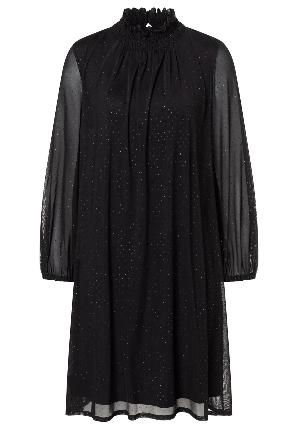 Ana Alcazar Cida abito linea A nero glitter