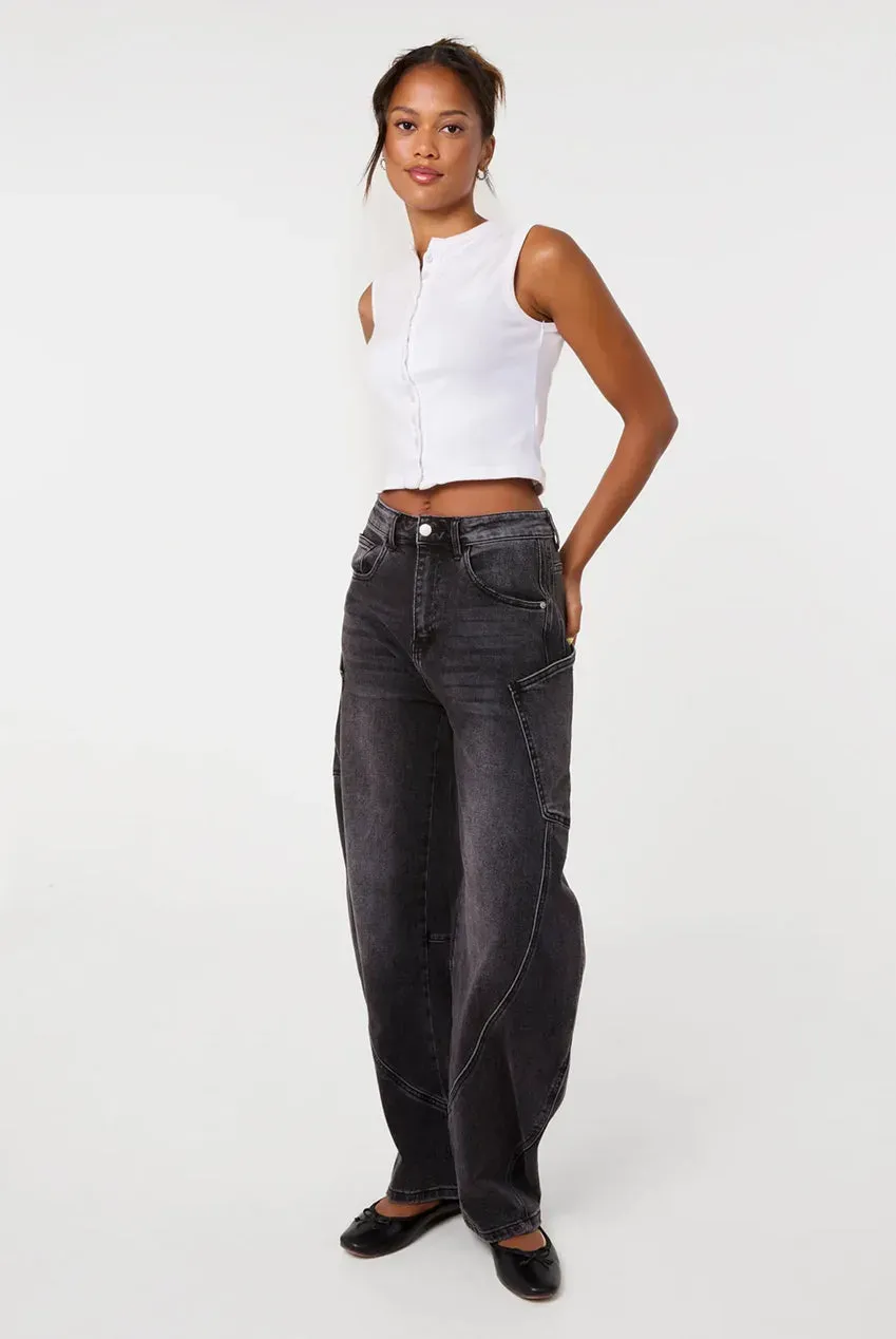 Pink Vanilla Extreme Cargo Balloon jeans grigio 10