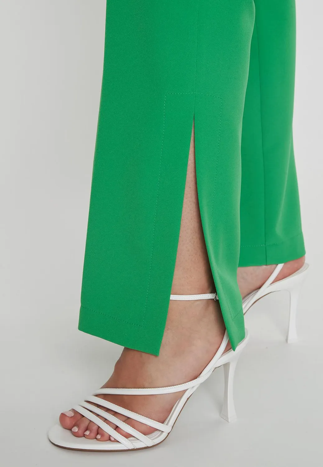 Ana Alcazar Pacoa pantaloni lunghi verdi spacco