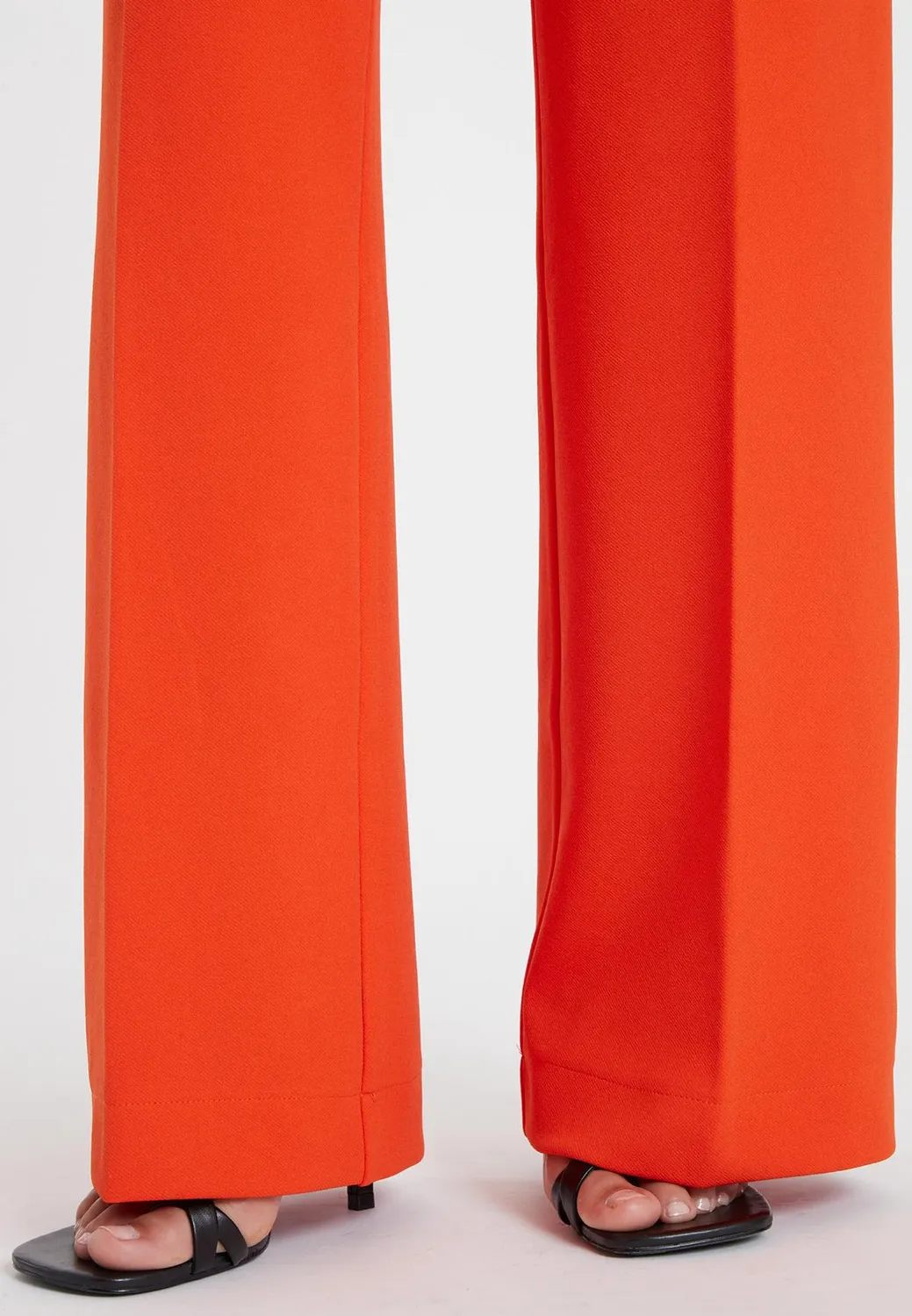 Ana Alcazar Silara pantaloni palazzo arancioni