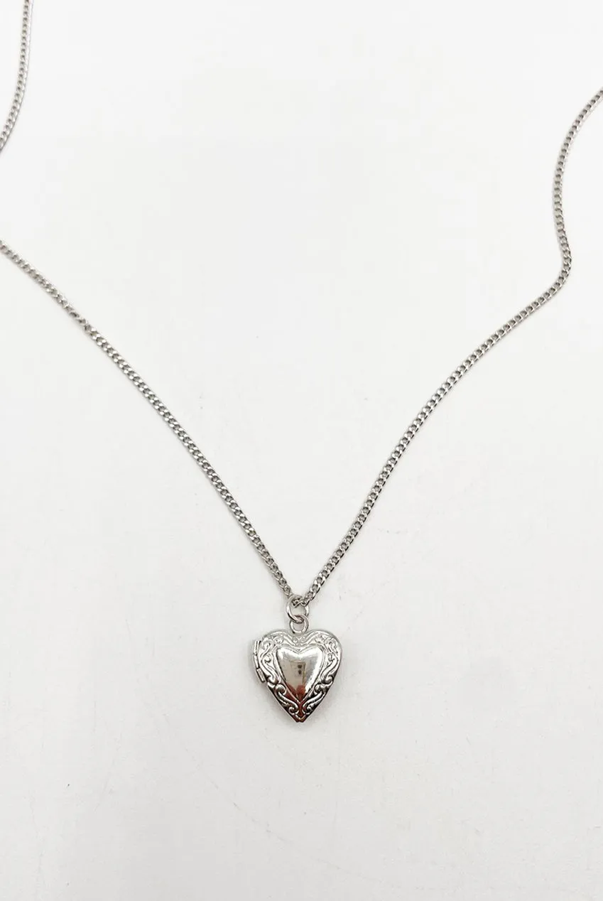 SVNX collana argento ciondolo cuore apribile coffret