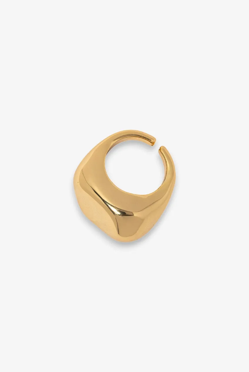 Uchi & Soto Nami anello oro martellato onesize