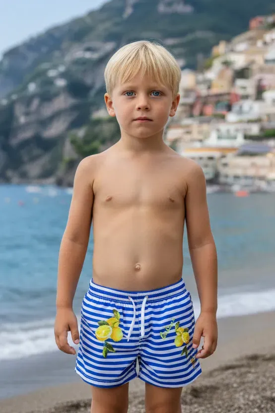 Antica Sartoria FW144 costume boxer bimbo blu agrumi