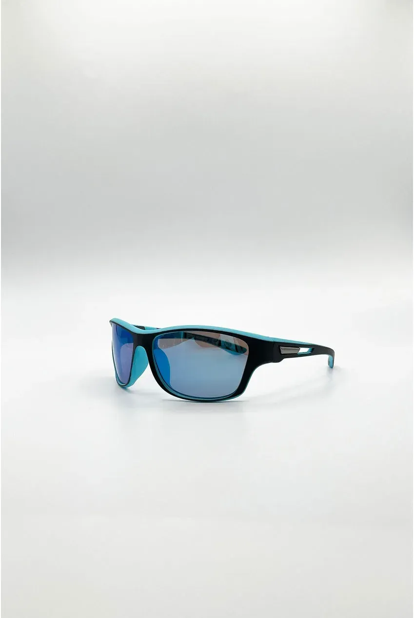 SVNX Racer occhiali da sole blu specchio