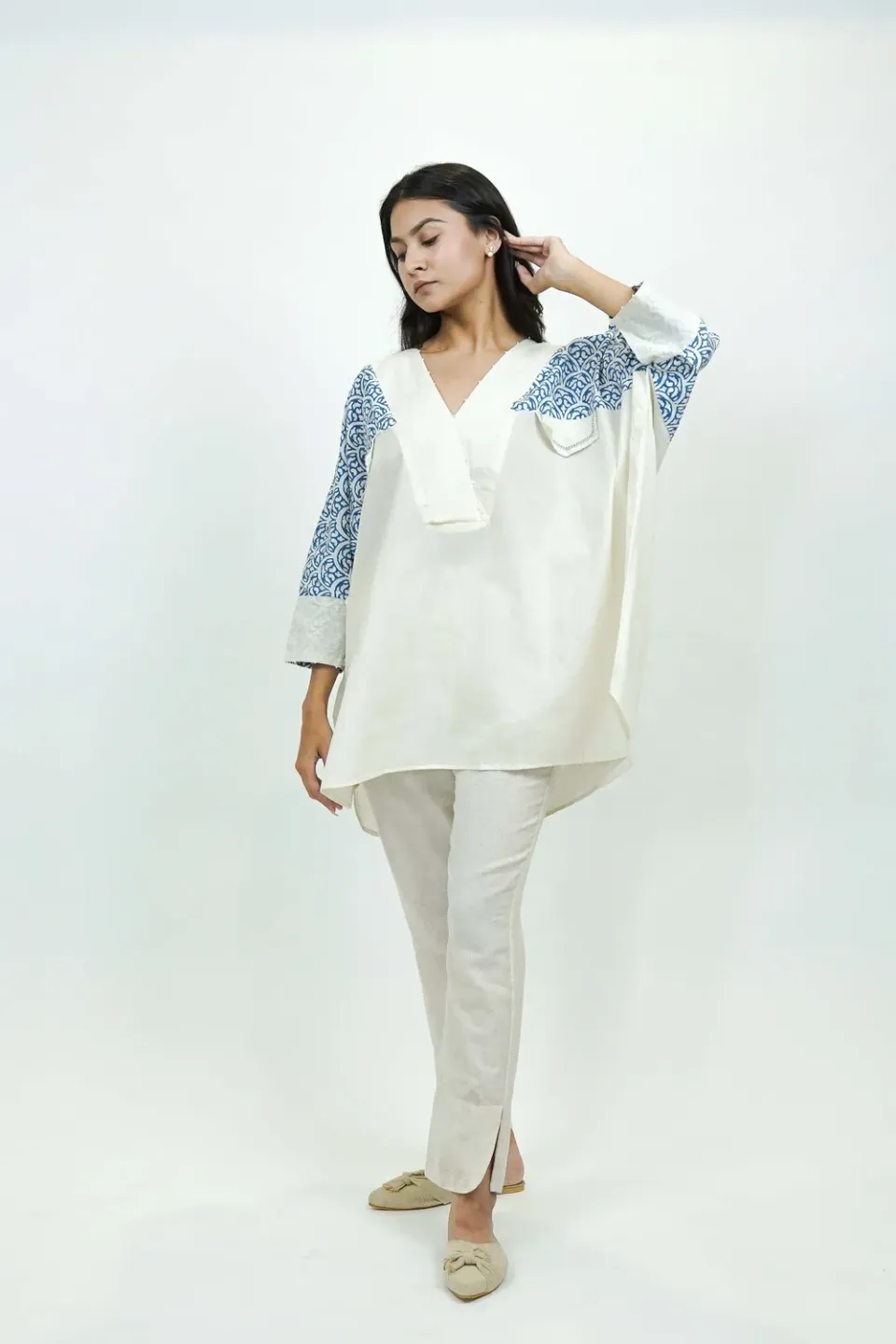 Our Dve S0020 top bianco cotone taglia unica