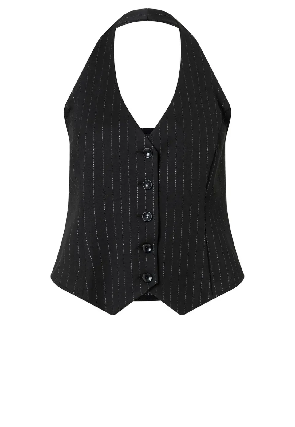 Ana Alcazar Tawa gilet gessato halter
