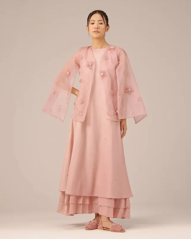 Our Dve Wave Kiss completo giacca abito rosa