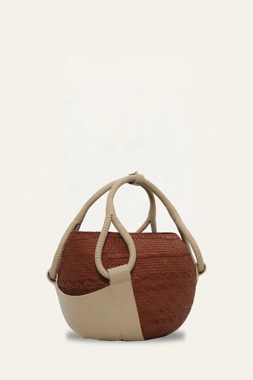 Johanna Ortiz Ballad Frontier tote paglia ruggine