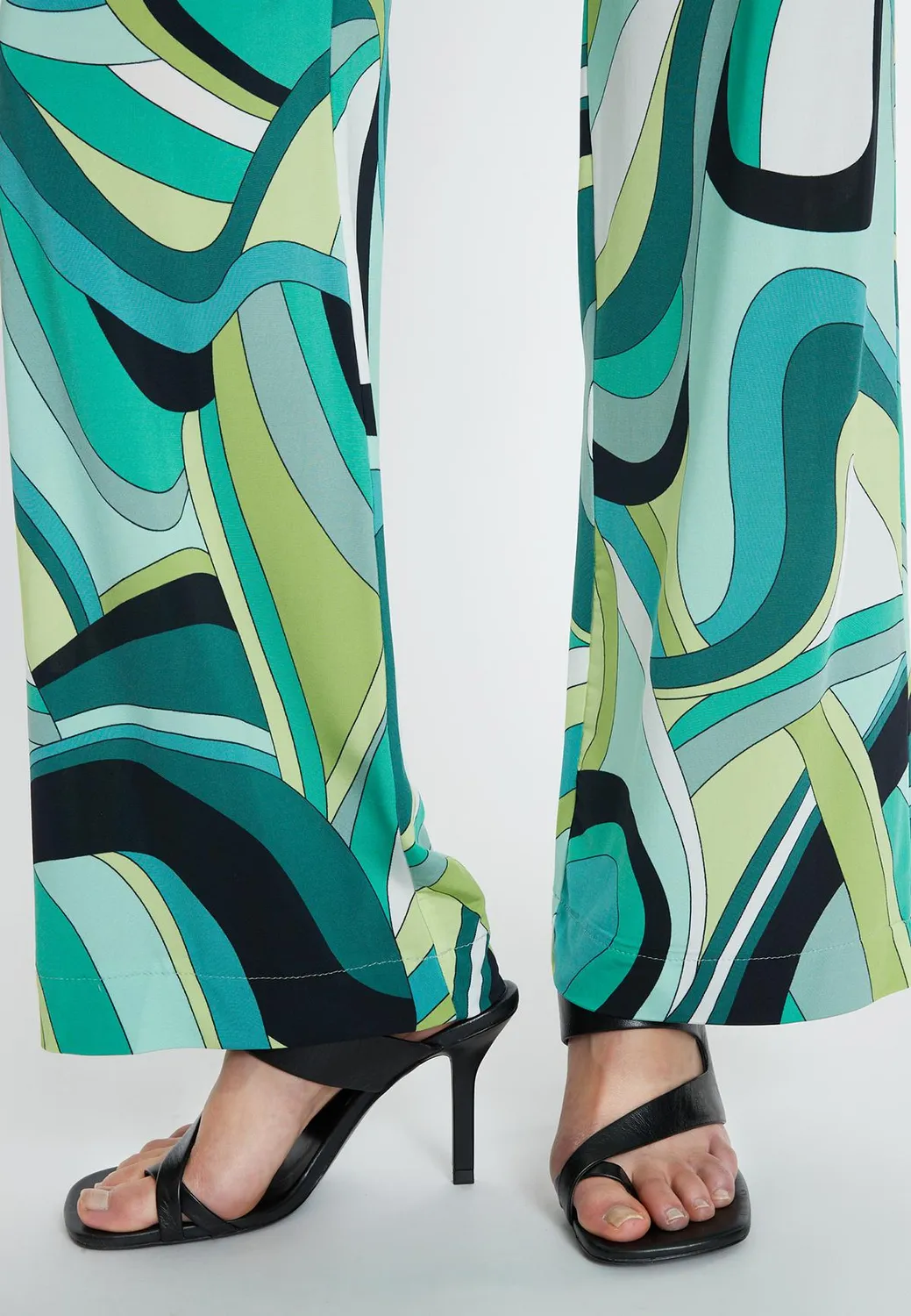 Ana Alcazar Rico pantaloni fantasia taglie 34-44 verde retro