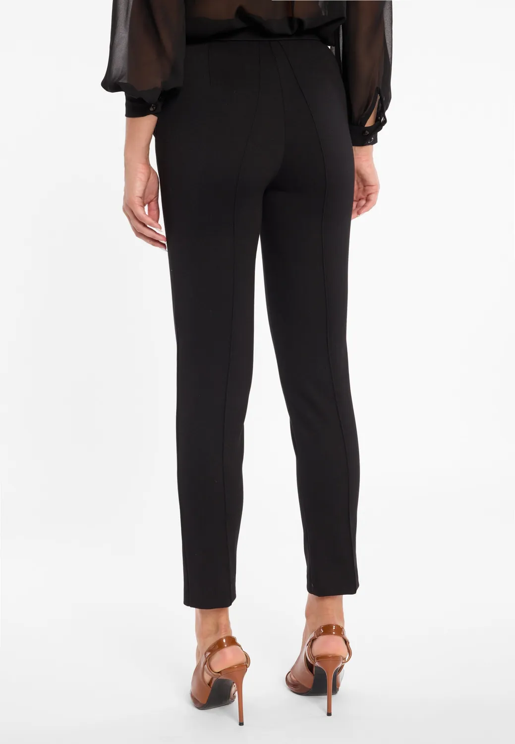 Ana Alcazar Ajala pantaloni cropped neri