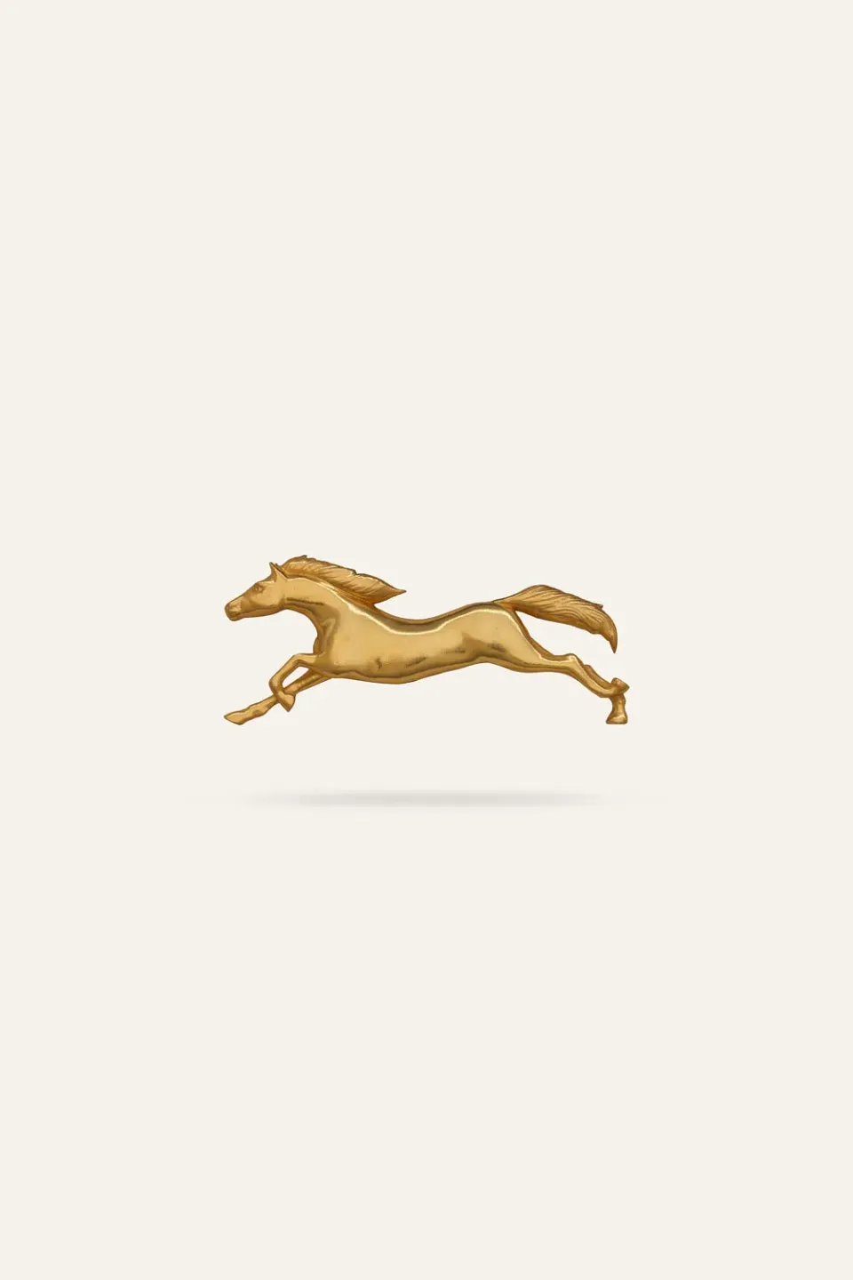 Johanna Ortiz Fantastical Freedom spilla oro cavallo