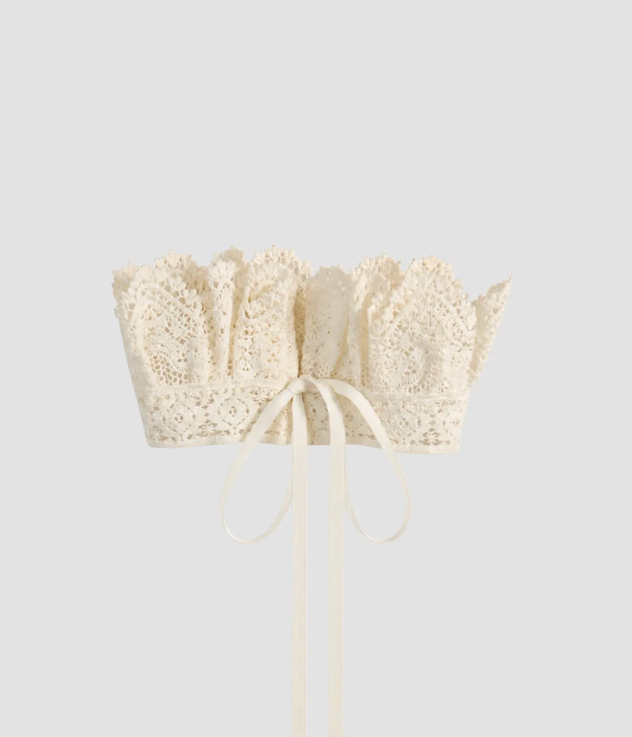 Erdem Lace Collar colletto pizzo bianco lacci