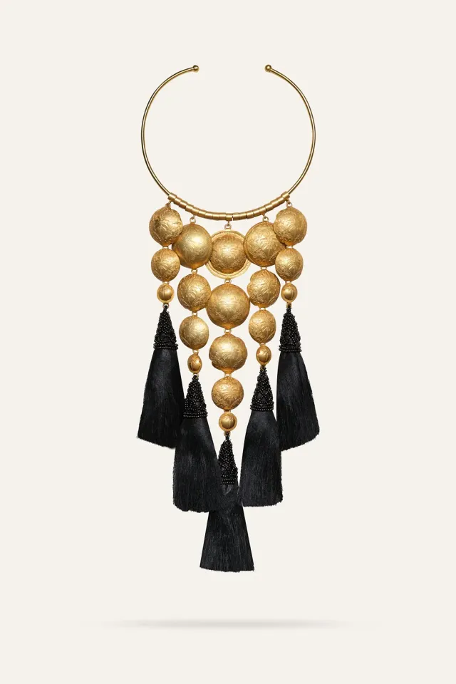 Johanna Ortiz Tropical Breeze collana choker oro nero
