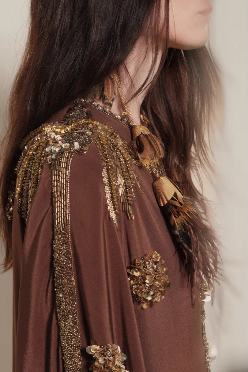 Johanna Ortiz Awakening Charms cerchietto oro piume