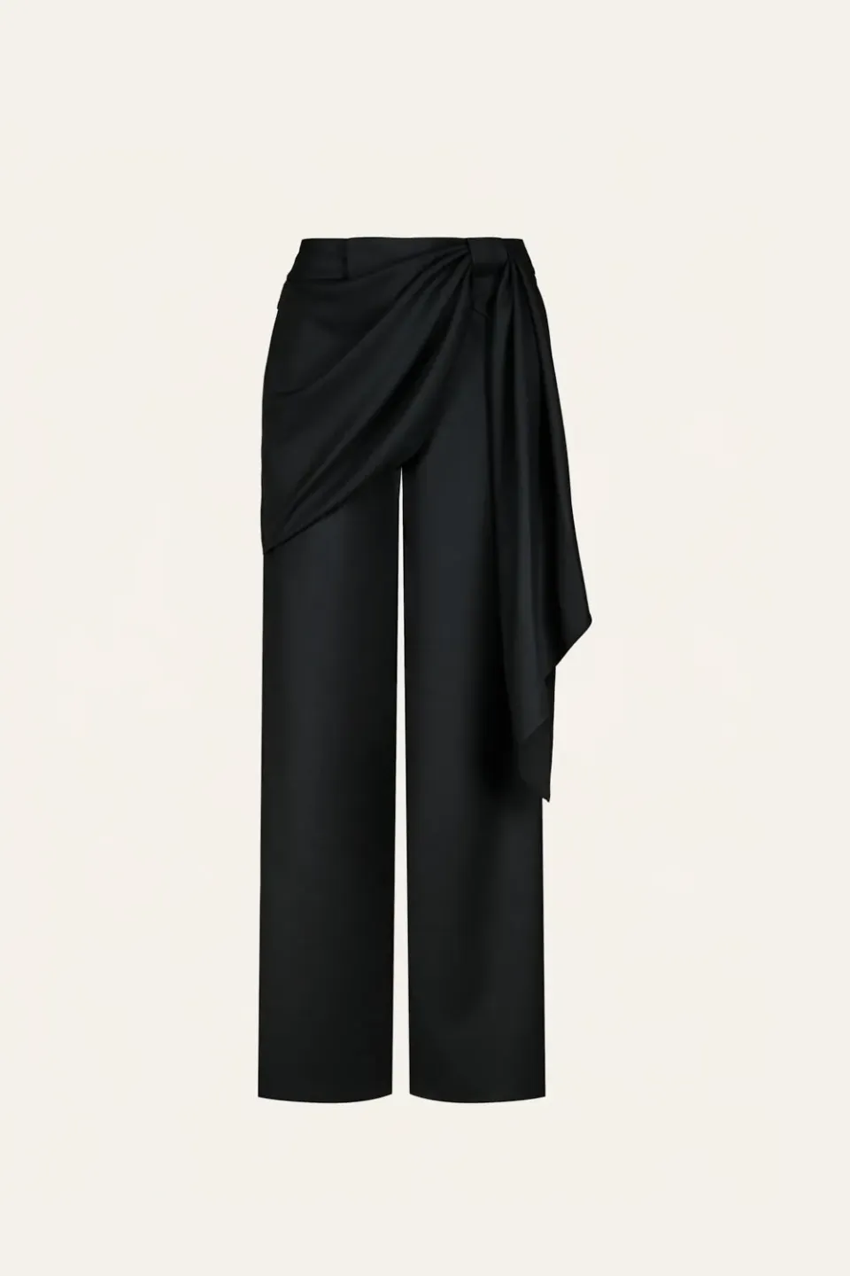 Johanna Ortiz Outlaw pantalone lana nero dritto