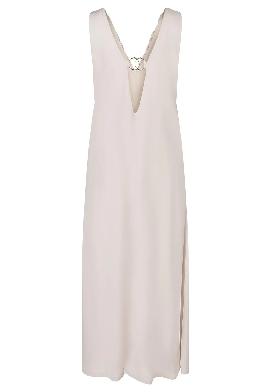 Ana Alcazar Rakina abito maxi scollo a V tasche