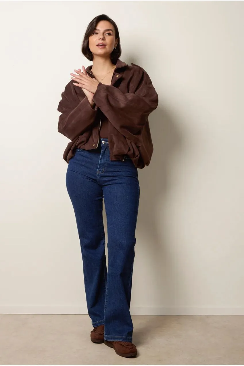Blue Vanilla Pocket Rope Jeans Blu Denim Elasticizzato Flare