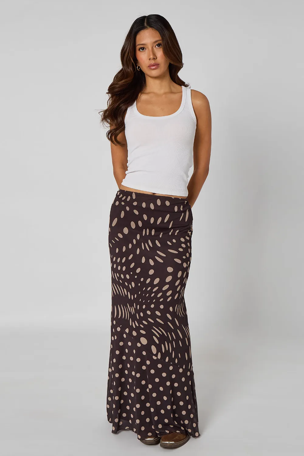 Urban Bliss Mixed Spot gonna cioccolato pois maxi