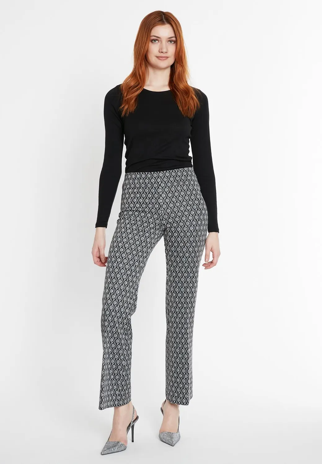 Ana Alcazar Sofie pantaloni skinny fantasia grigia