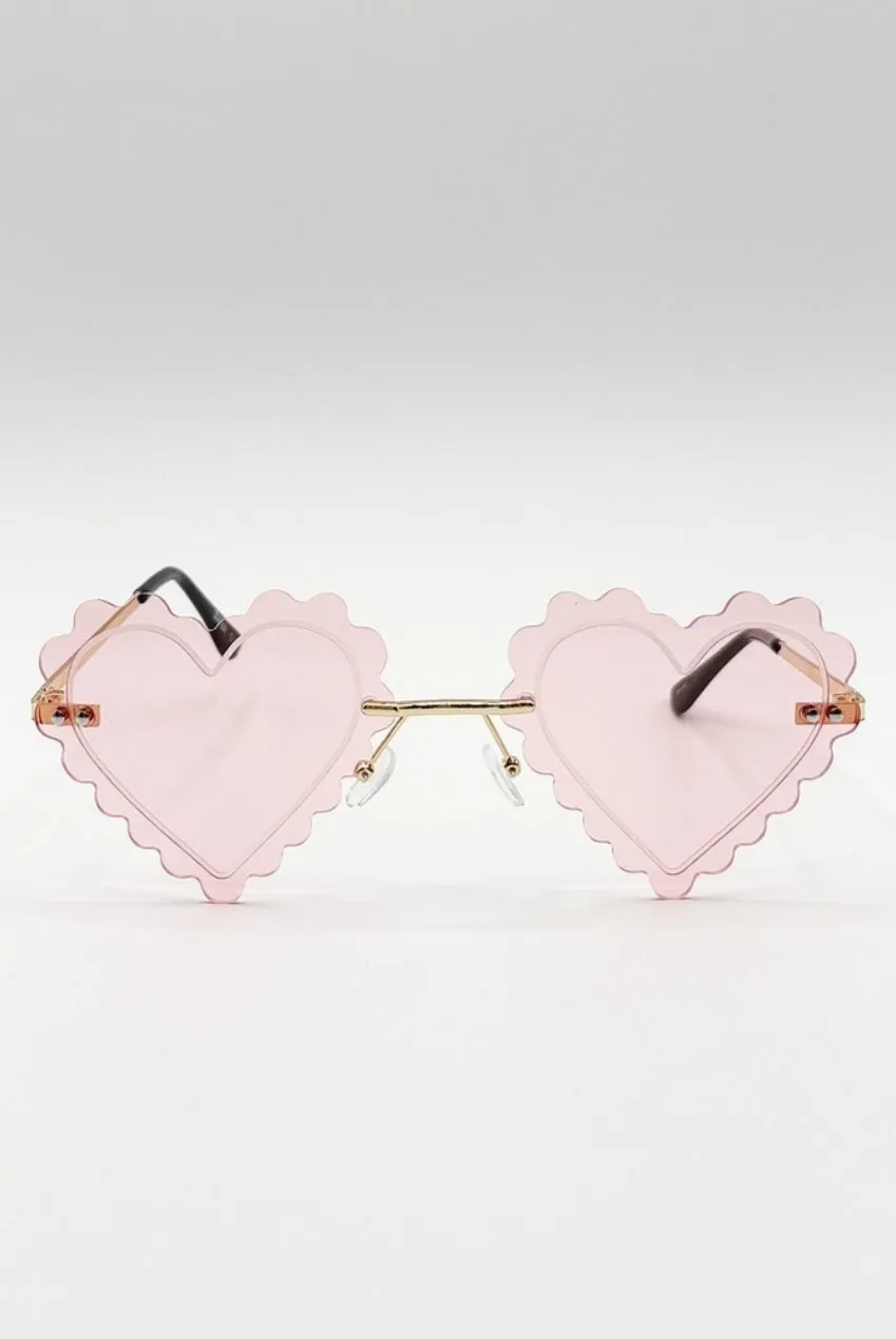 SVNX SG2502409 occhiali da sole cuore rosa categoria 2