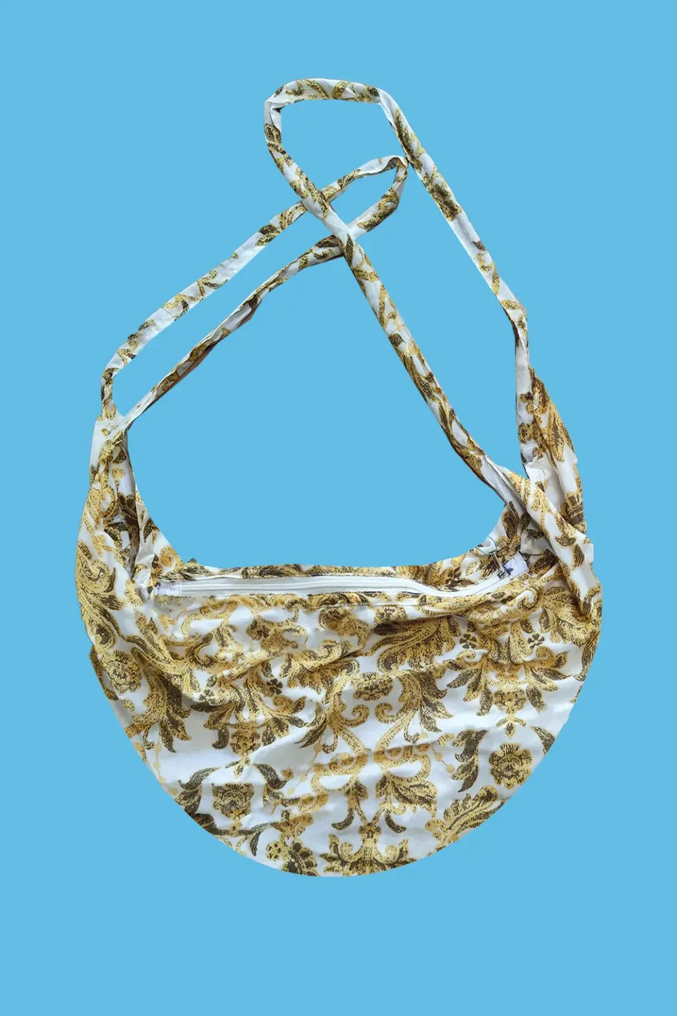 Antica Sartoria DV1901 sacca a spalla ecru cotone ricamo