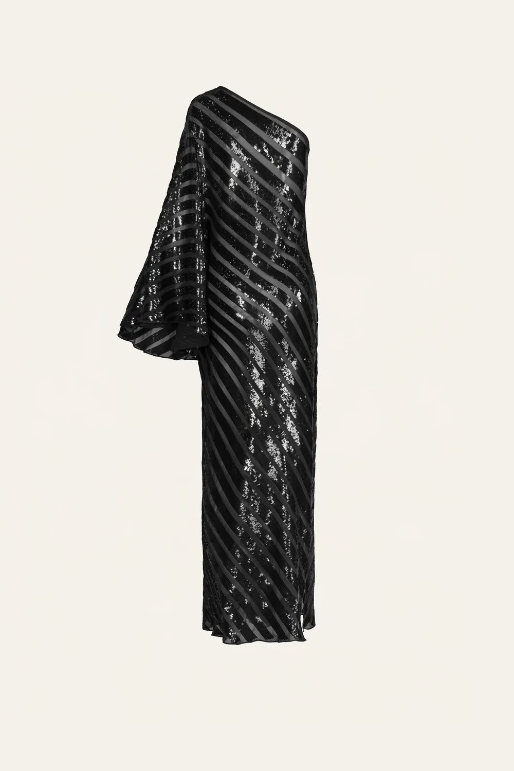 Johanna Ortiz Nanyehi abito midi paillettes nero