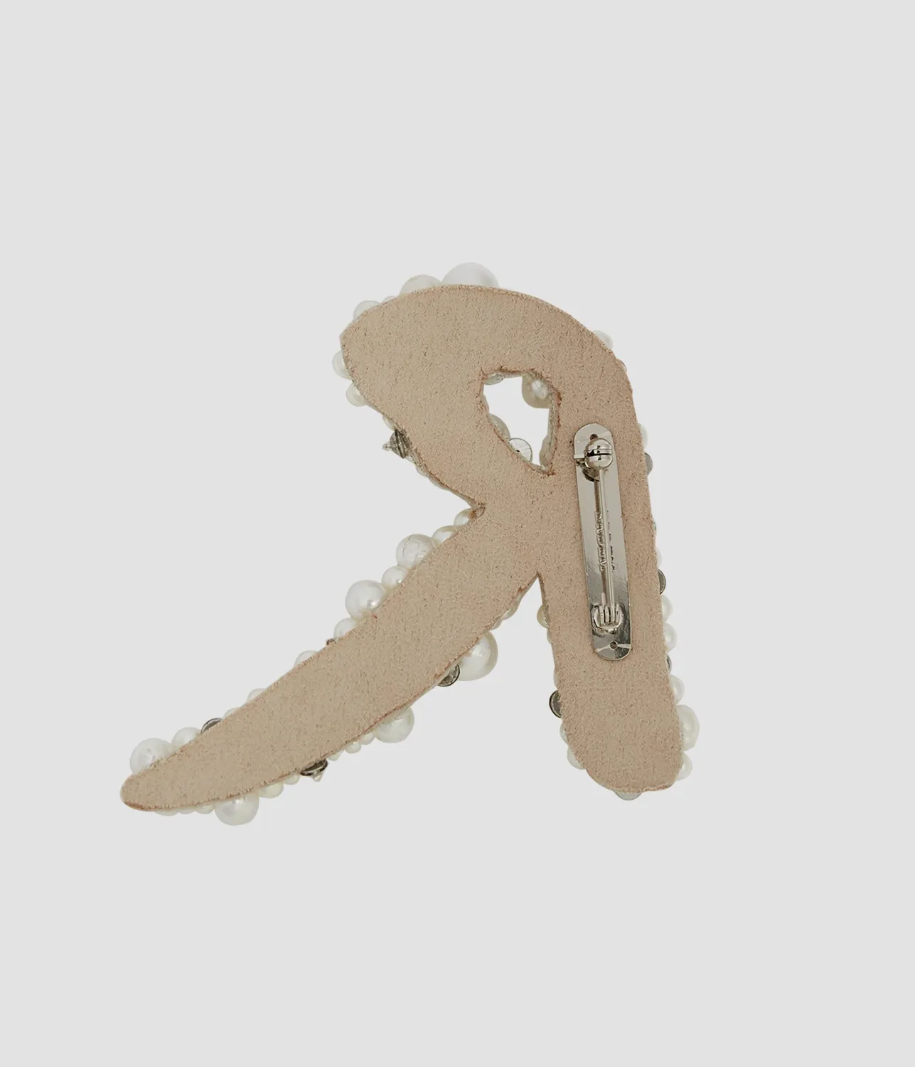 Erdem Pearl Alphabet Brooch R spilla lettera R perle