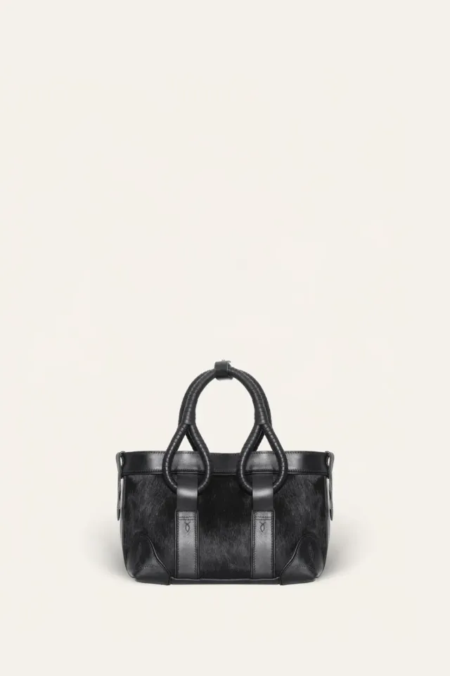Johanna Ortiz Destiny's Ride mini tote pelle nera