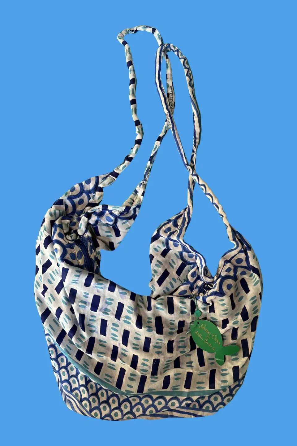 Antica Sartoria DV1891 sacca a spalla blu cotone