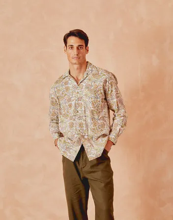 Dahlia Harry camicia unisex tropical in cotone