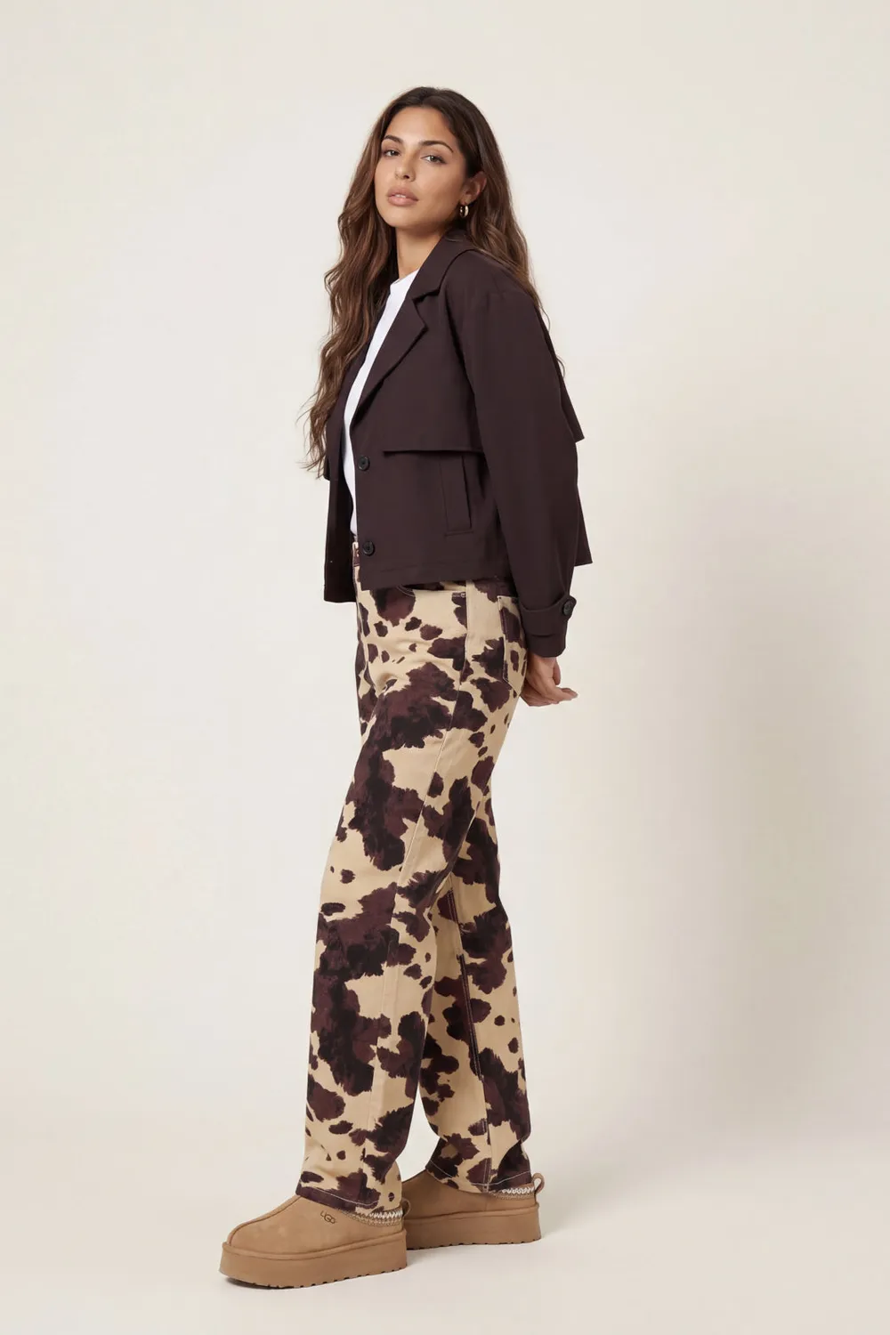 Urban Bliss trench corto cioccolato da donna stile classico
