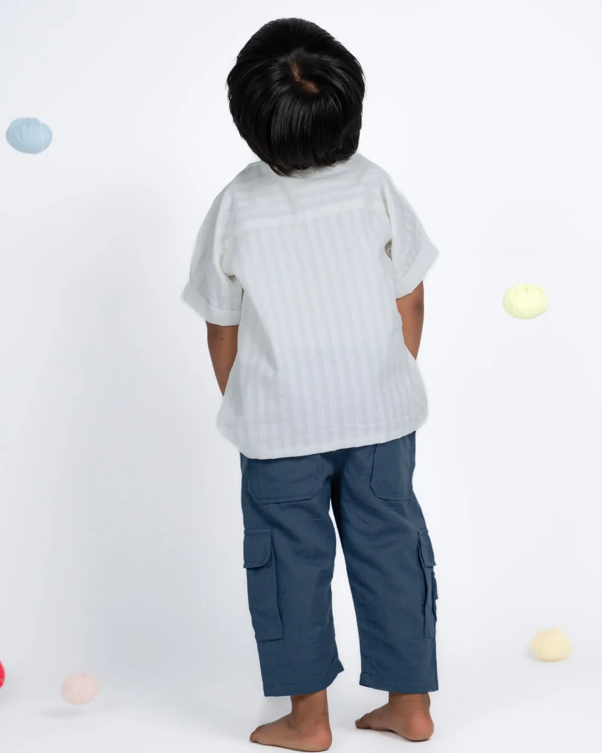 Our Dve Mini Elite Pant Cargo Bimbo Teal Handwoven