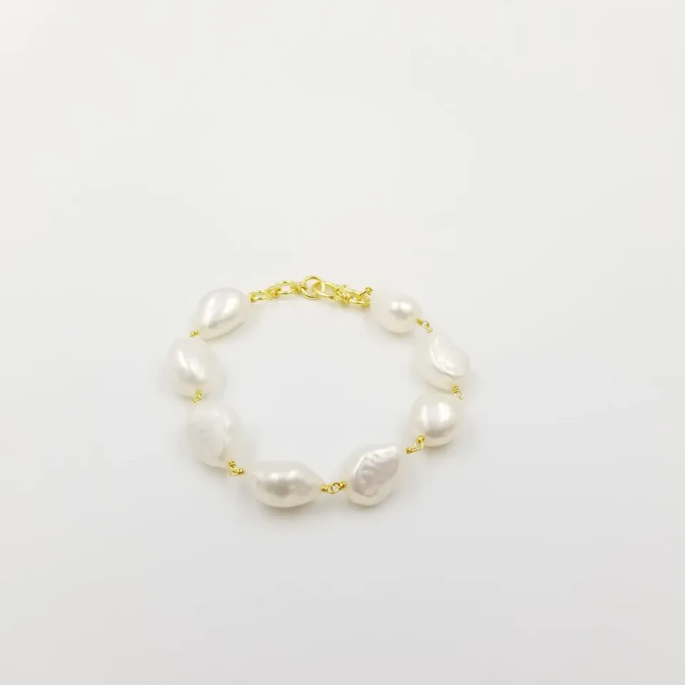 Our Dve Havana Pearl bracciale perle placcato oro