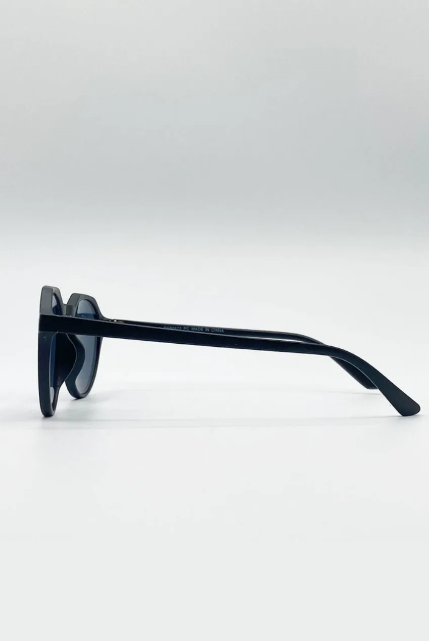 SVNX Classic Preppy occhiali da sole neri opachi