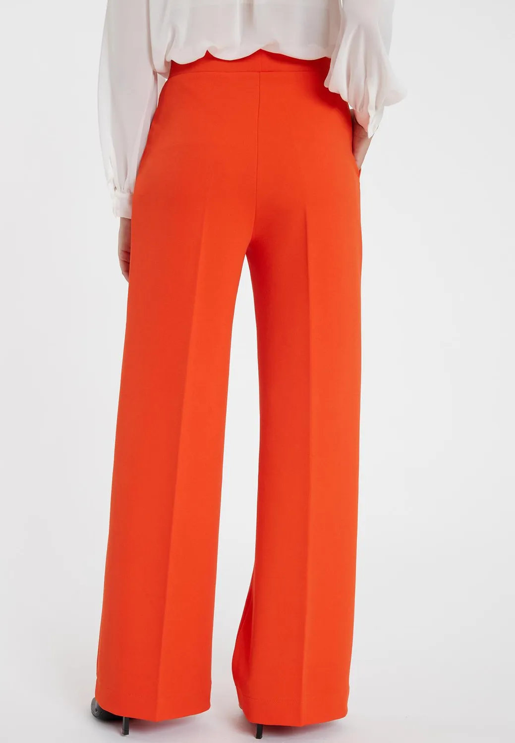 Ana Alcazar Silara pantaloni palazzo arancioni