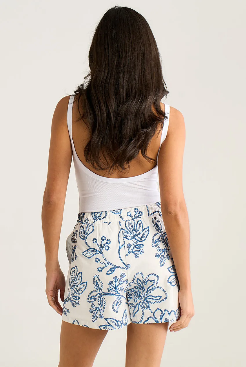 Goddiva Gini London GL2044A shorts blu 10 floreale texture