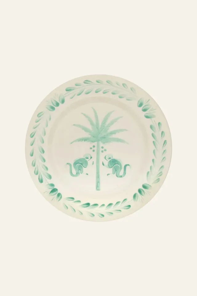 Johanna Ortiz Saimiri piatti dessert ceramica set 2 aqua