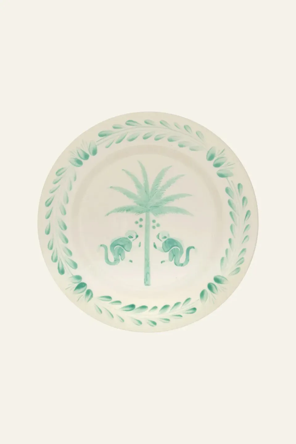 Johanna Ortiz Saimiri piatti dessert ceramica set 2 aqua