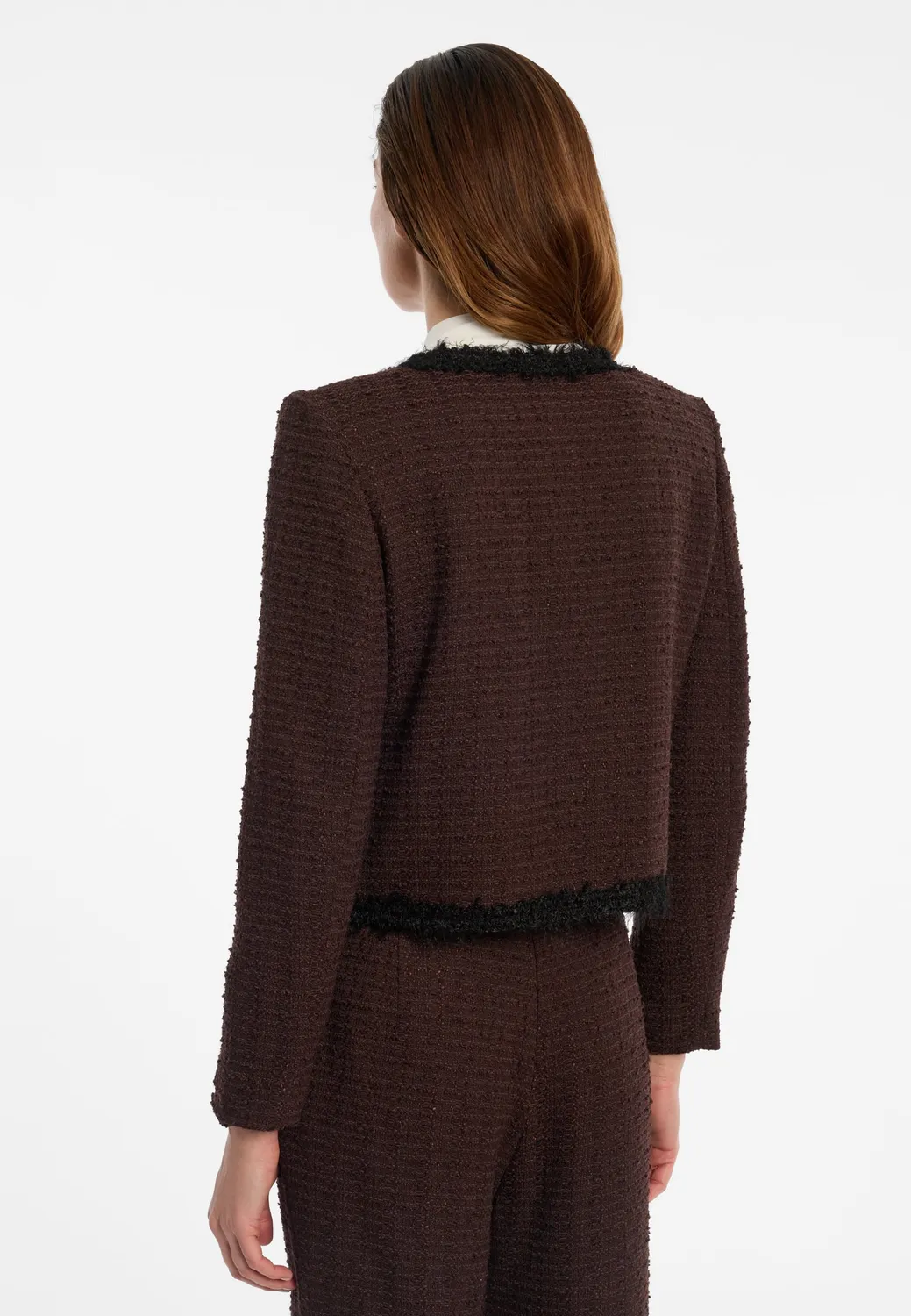 Ana Alcazar Enanoris giacca boucle marrone corta