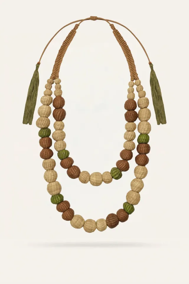 Johanna Ortiz Heritage Of The Weaver collana iraca
