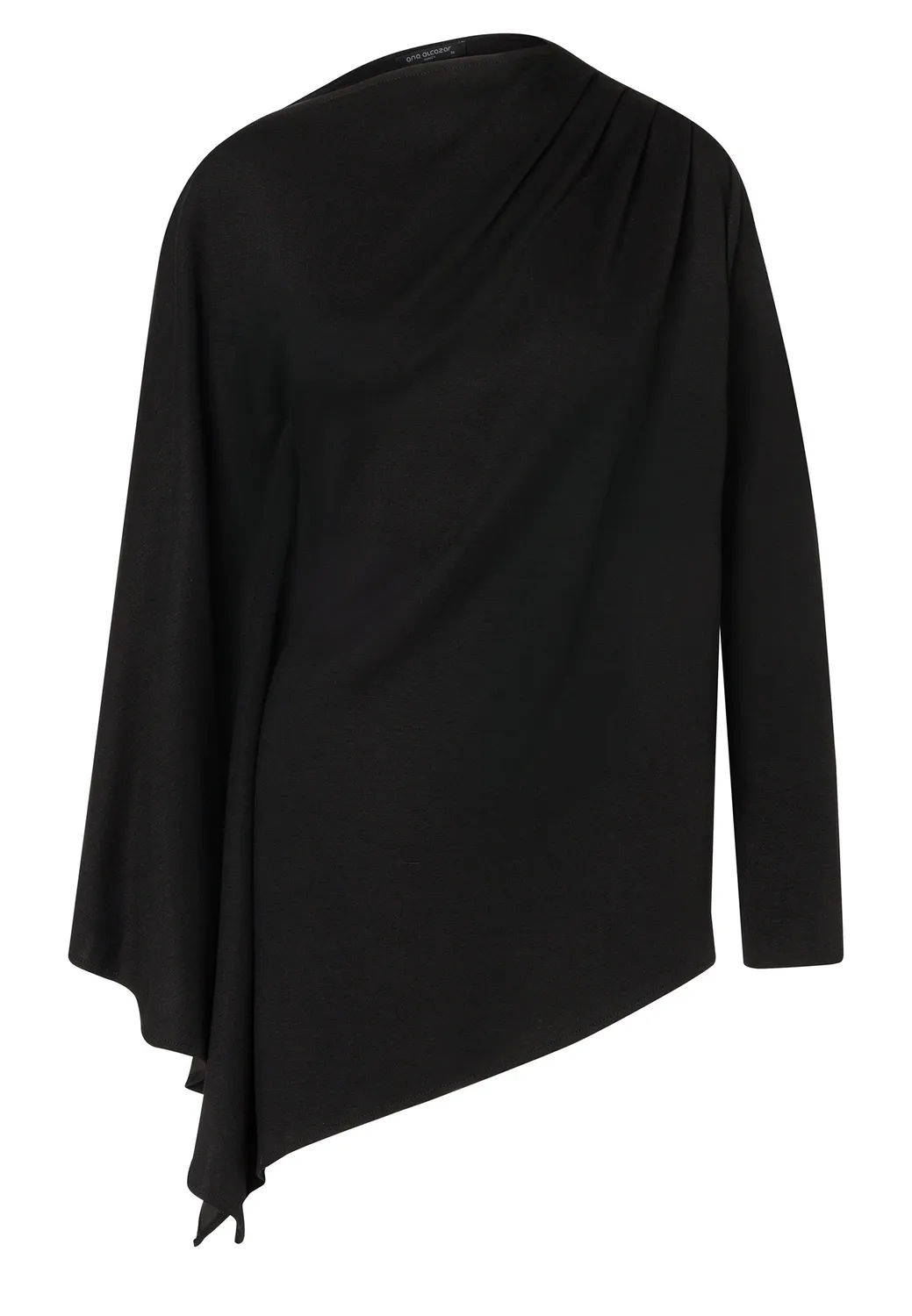 Ana Alcazar Enmelis top asimmetrico nero jersey