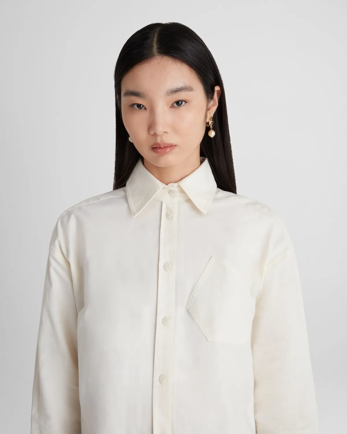 Violante Nessi Violi camicia gialla cotone Oxford