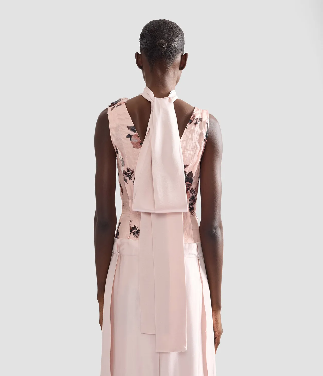 Erdem foulard raso cady lungo 3,5m avorio