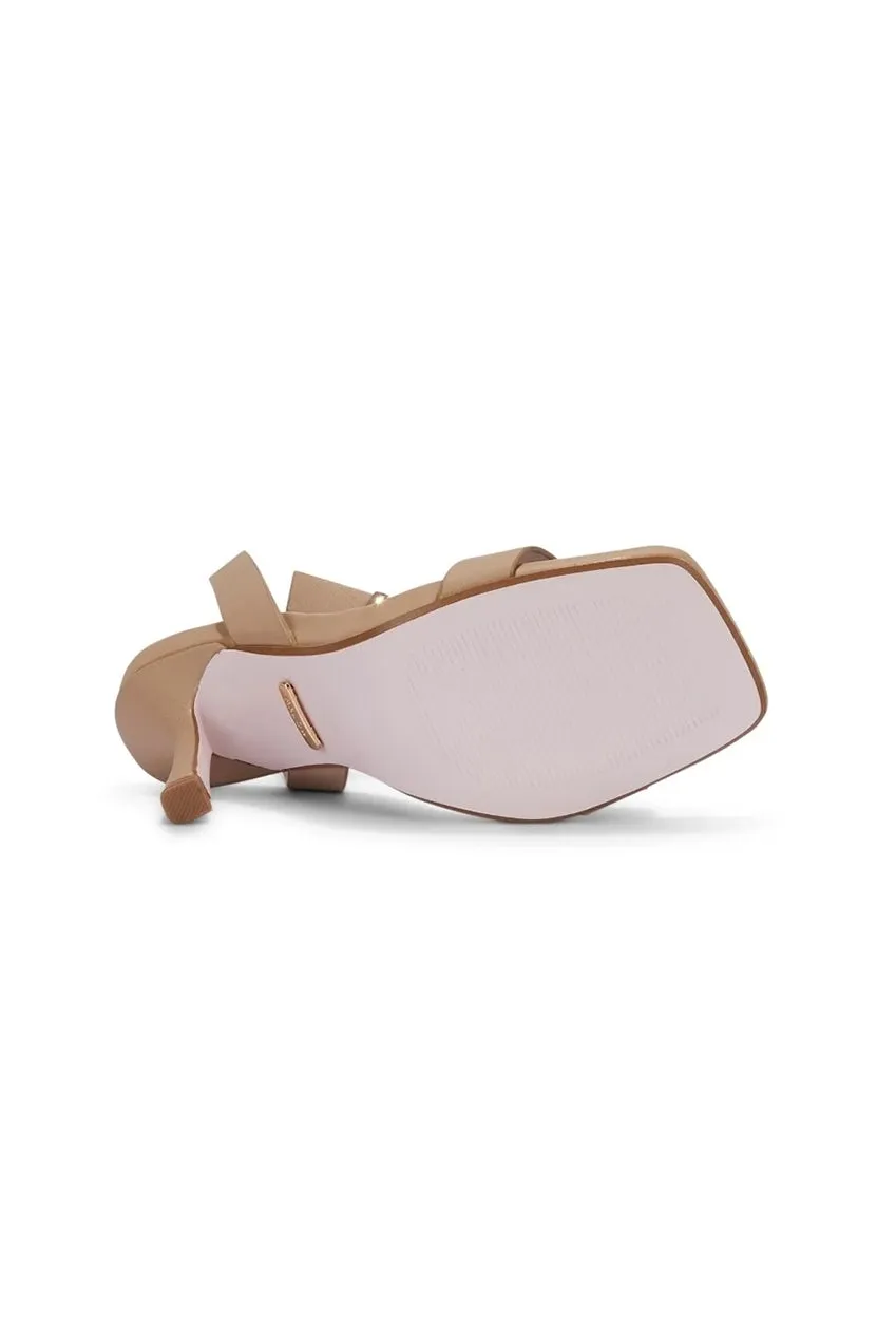 Malow London Millie sandalo mocha tacco 9 cm cinturino