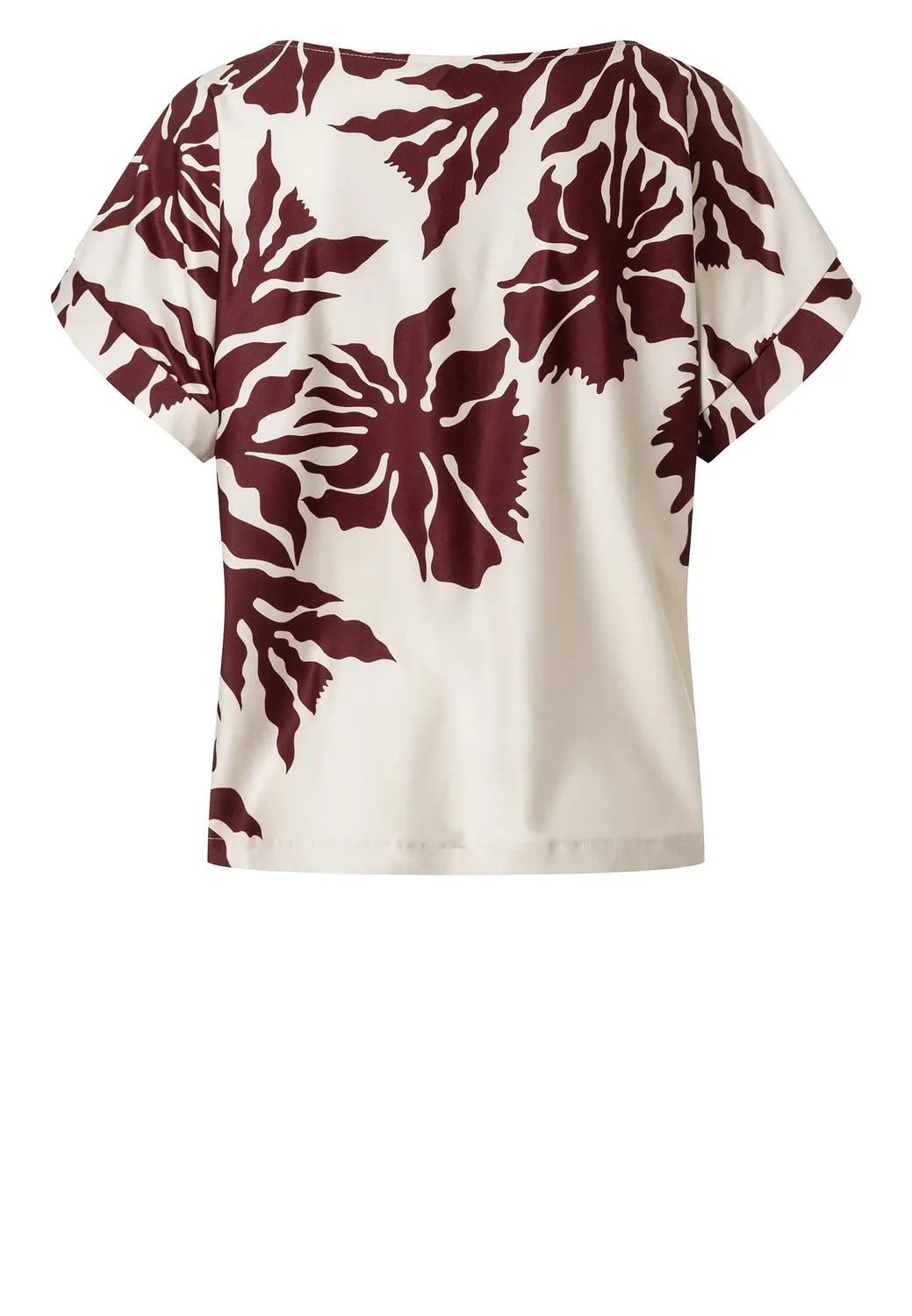 Ana Alcazar Dorells top maniche corte floreale