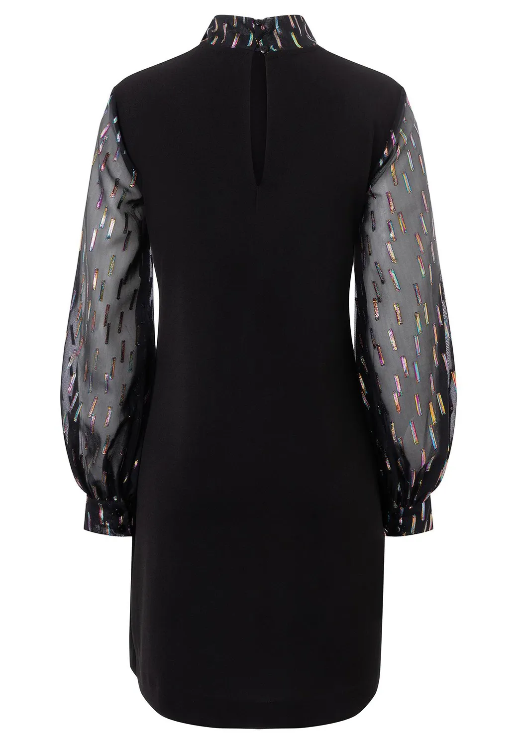 Ana Alcazar Ilary abito corto glitter con fiocco